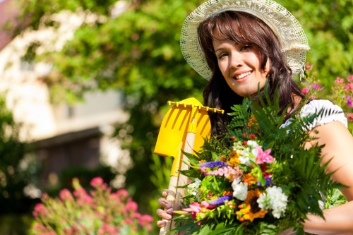 Low-carbon van used for sustainable garden maintenance